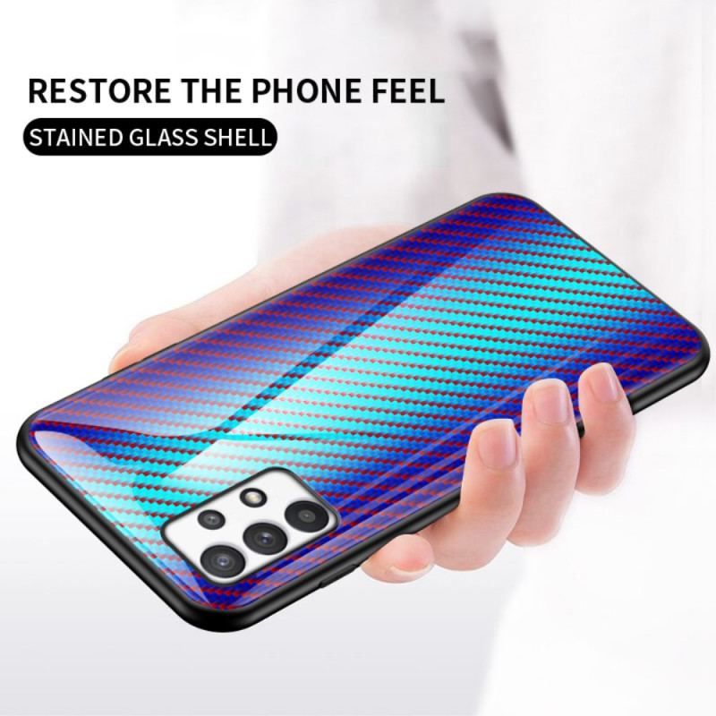 Coque Samsung Galaxy A53 Verre Trempé Fibre Carbone