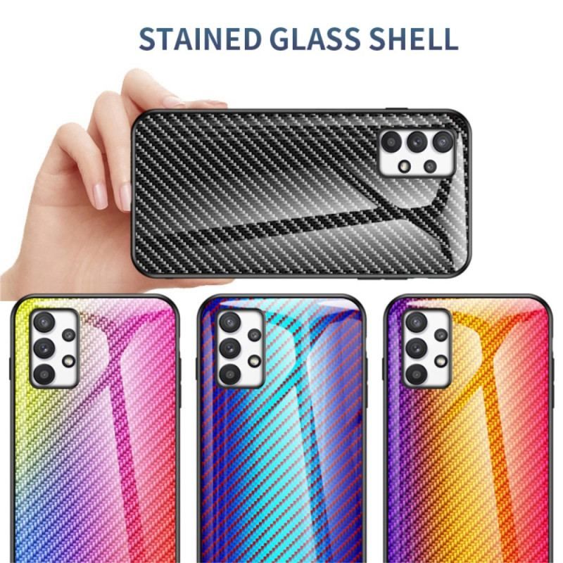 Coque Samsung Galaxy A53 Verre Trempé Fibre Carbone