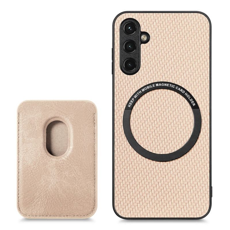 Coque Samsung Galaxy A54 5G Fibre Carbone Porte-Cartes