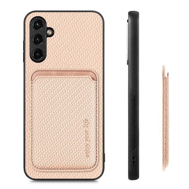 Coque Samsung Galaxy A54 5G Fibre Carbone Porte-Cartes