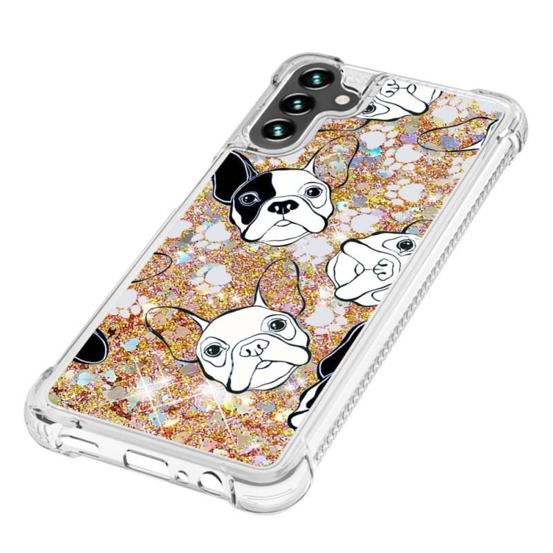 Coque Samsung Galaxy A54 5G Mr Chien Paillettes