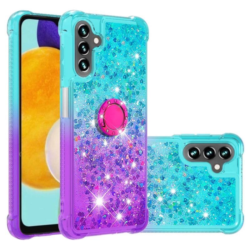 Coque Samsung Galaxy A54 5G Paillettes Anneau-Support