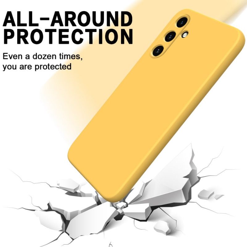 Coque Samsung Galaxy A55 5G Silicone Liquide à Lanière