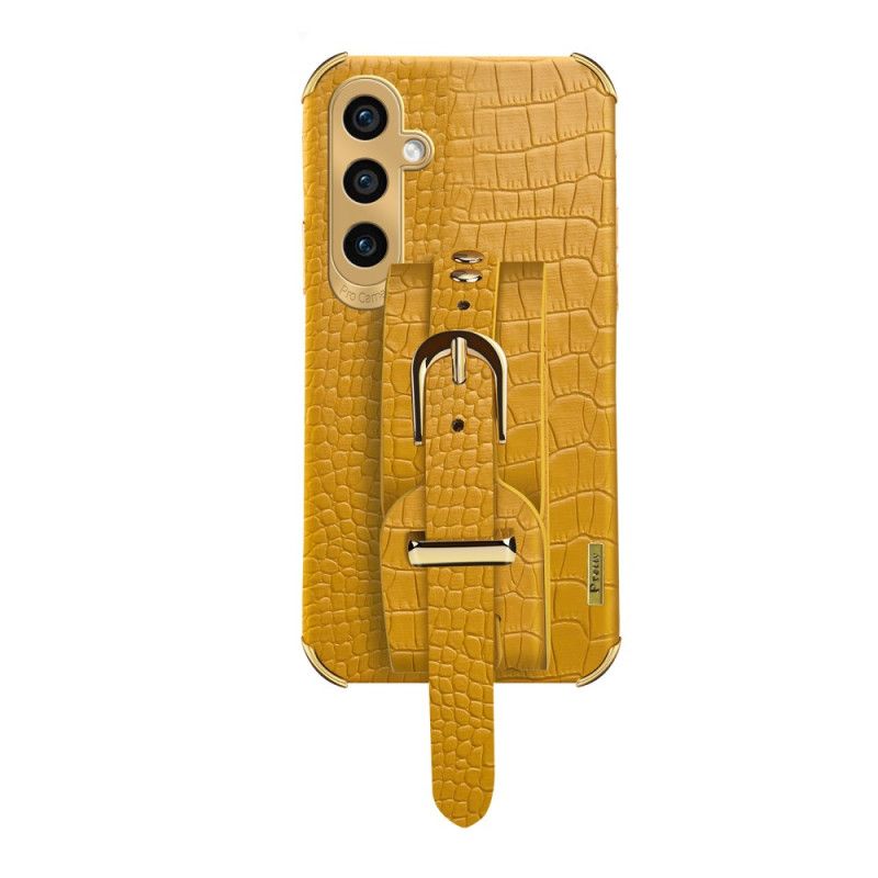 Coque Samsung Galaxy A55 5G Style Crocodile Bracelet et Support