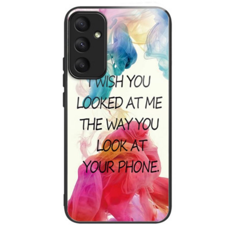 Coque Samsung Galaxy A55 5G Verre Trempé I Wish You Looked At Me