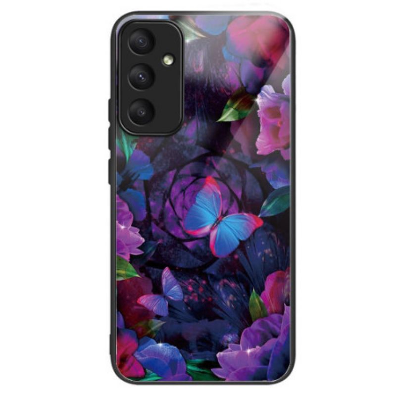 Coque Samsung Galaxy A55 5G Verre Trempé Papillons colorés