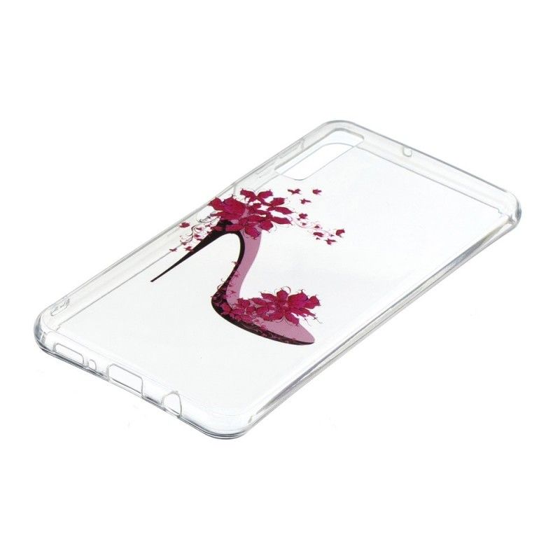 Coque Samsung Galaxy A7 Escarpin Fleuri