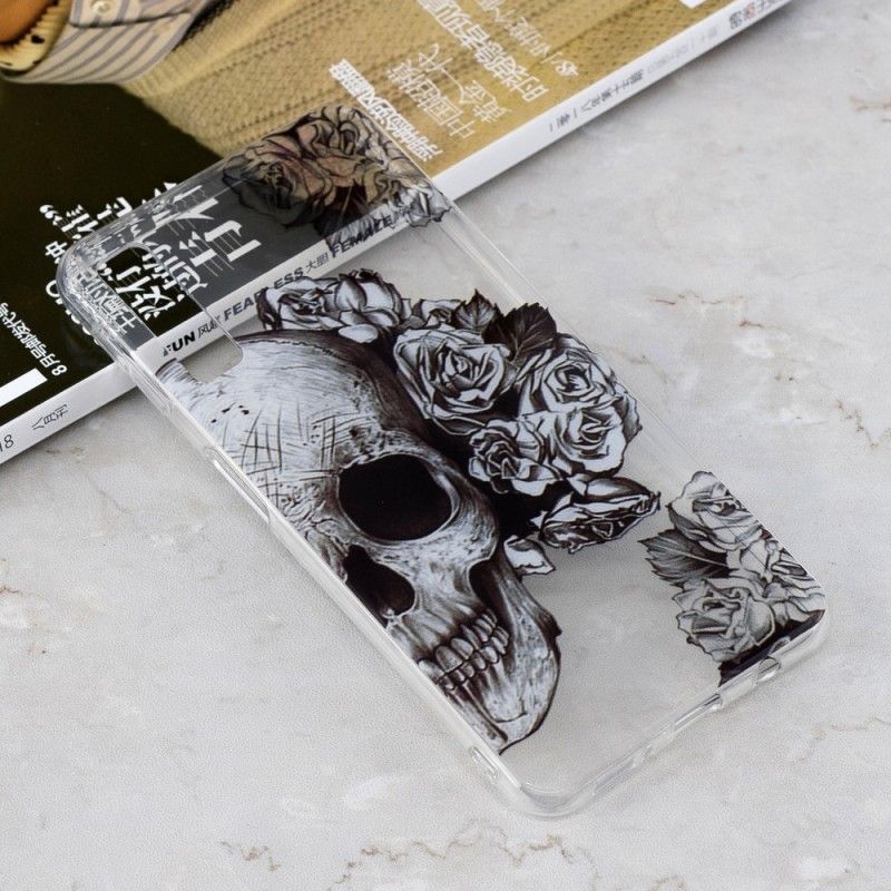 Coque Samsung Galaxy A7 Tête De Mort Fleurie