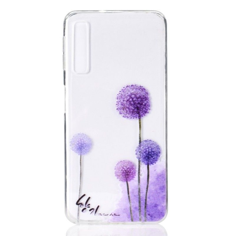 Coque Samsung Galaxy A7 Transparente Pissenlits Colorés