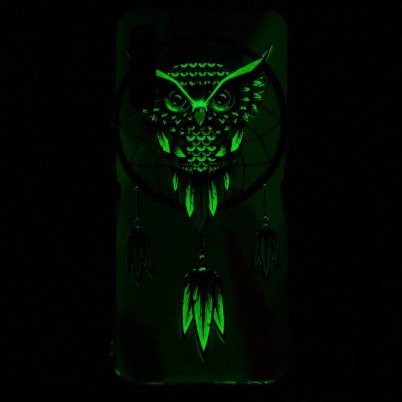 Coque Samsung Galaxy A70 Attrape Rêves Hibou Fluorescente