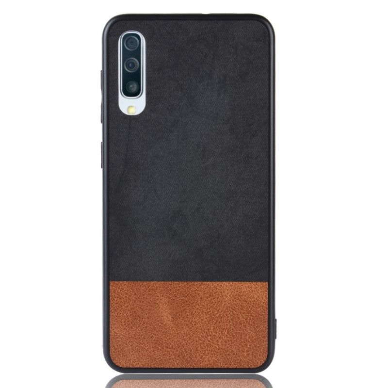 Coque Samsung Galaxy A70 Bicolore Simili Cuir