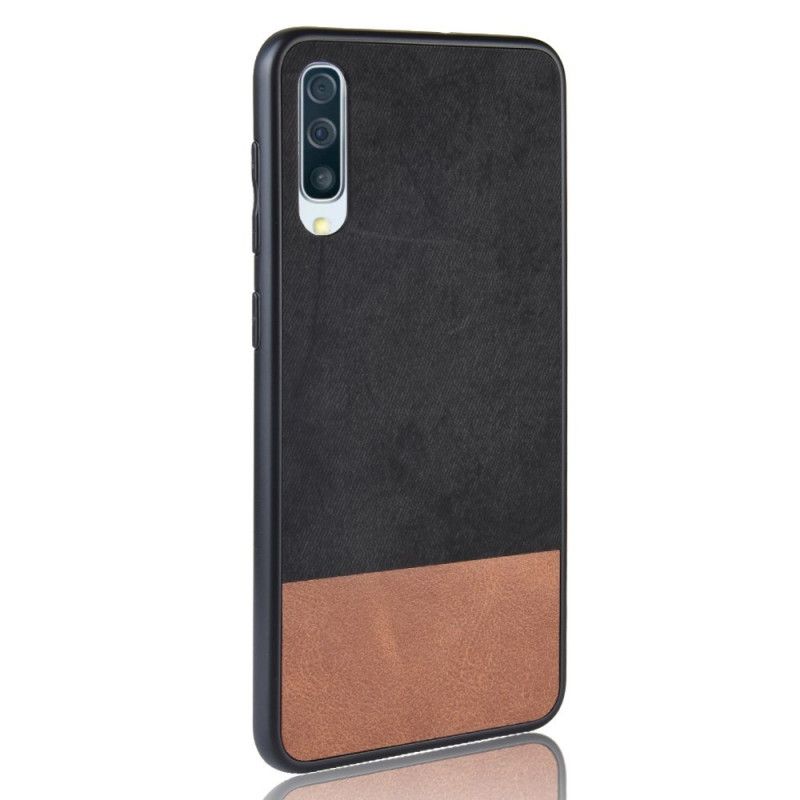 Coque Samsung Galaxy A70 Bicolore Simili Cuir