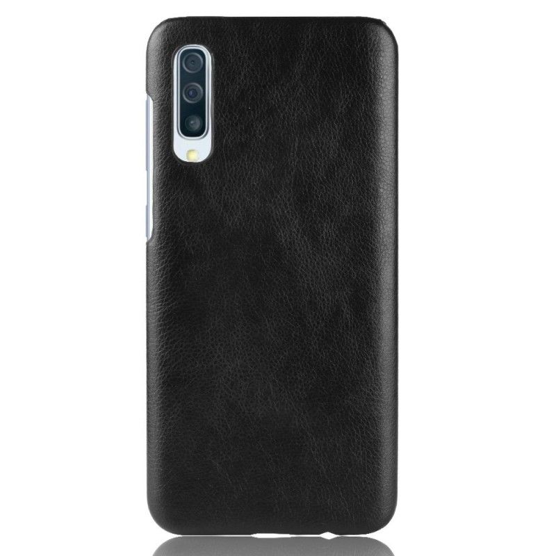 Coque Samsung Galaxy A70 Effet Cuir Litchi