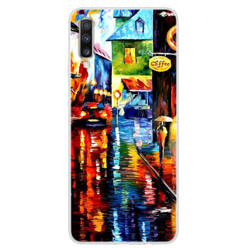 Coque Samsung Galaxy A70 Peinture De Café