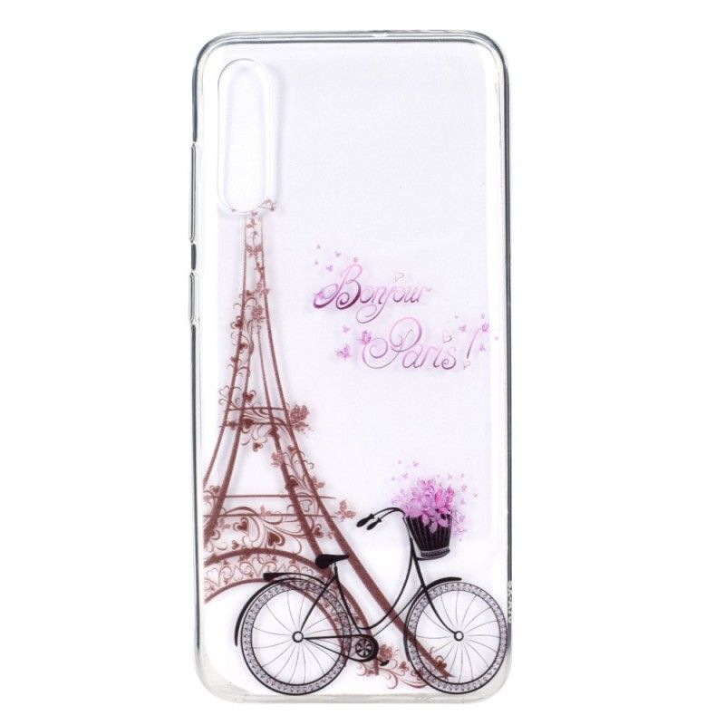 Coque Samsung Galaxy A70 Transparente Bonjour Paris