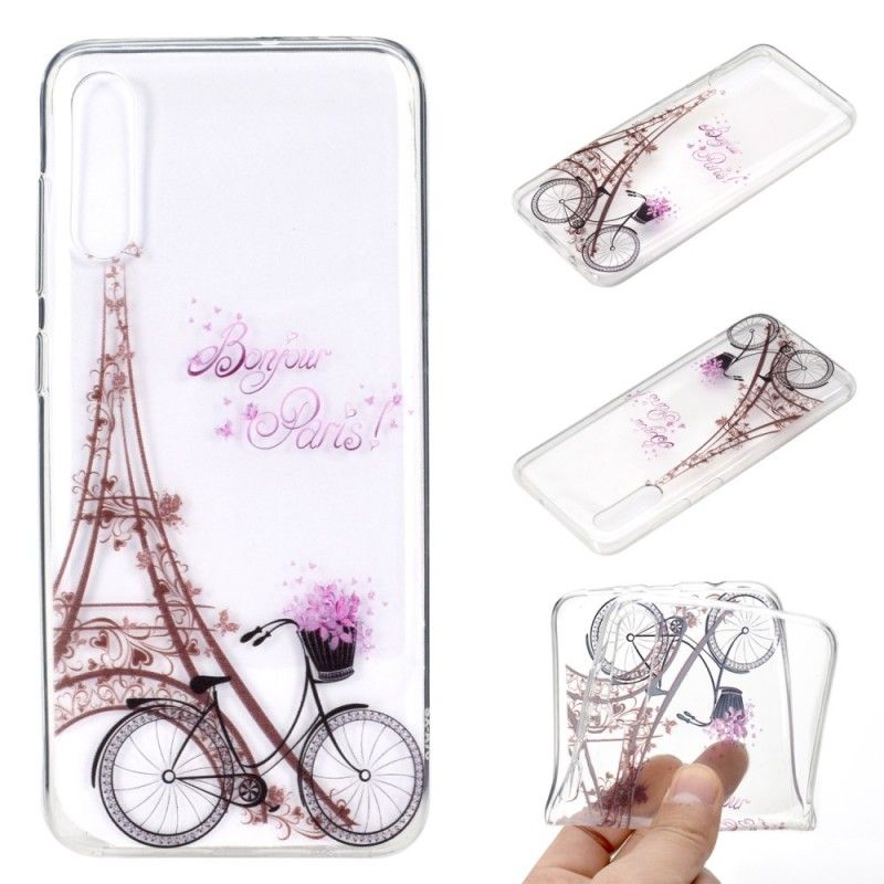 Coque Samsung Galaxy A70 Transparente Bonjour Paris