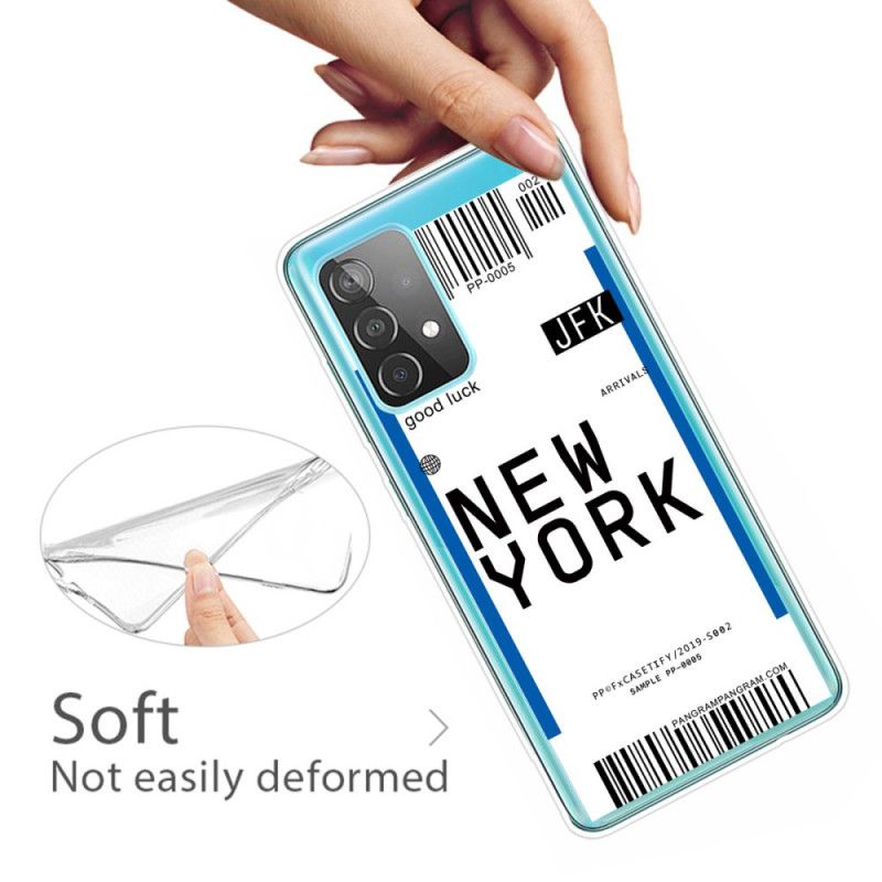 Coque Samsung Galaxy A72 4g / A72 5g Boarding Pass To New York