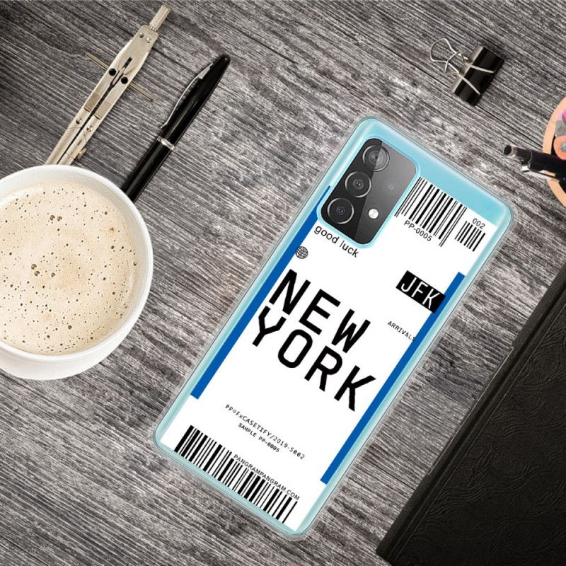 Coque Samsung Galaxy A72 4g / A72 5g Boarding Pass To New York