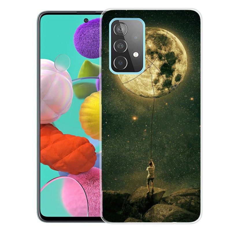 Coque Samsung Galaxy A72 4g / A72 5g Flexible Homme À La Lune