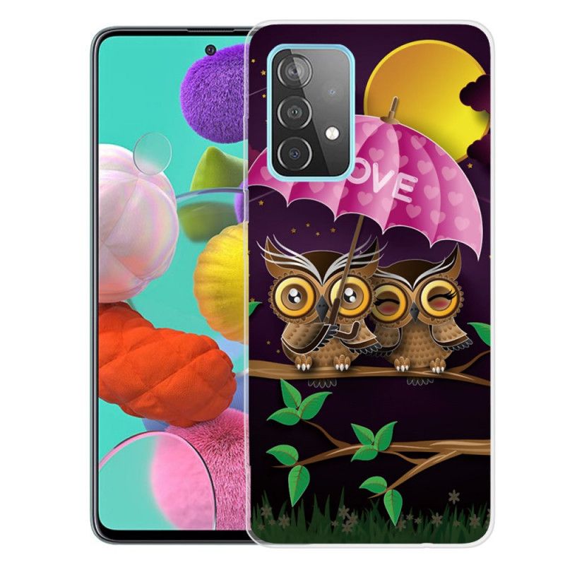 Coque Samsung Galaxy A72 4g / A72 5g Flexible Love Hiboux