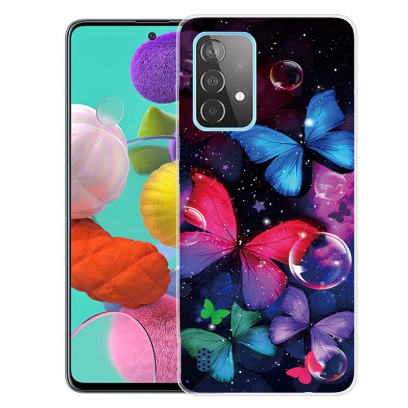 Coque Samsung Galaxy A72 4g / A72 5g Flexible Papillons