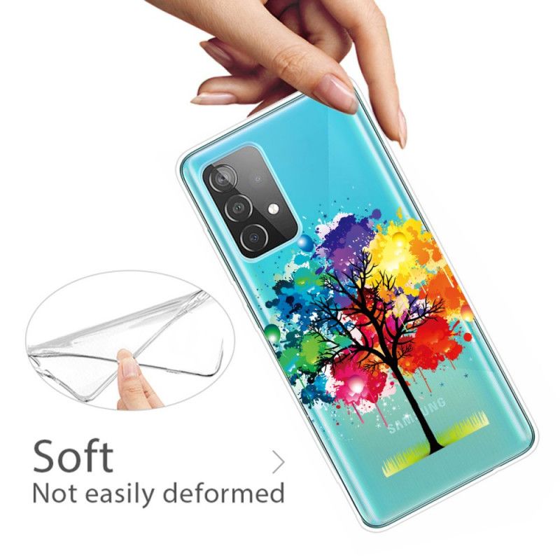 Coque Samsung Galaxy A72 4g / A72 5g Transparente Arbre Aquarelle