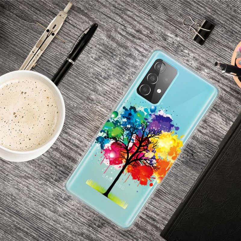 Coque Samsung Galaxy A72 4g / A72 5g Transparente Arbre Aquarelle