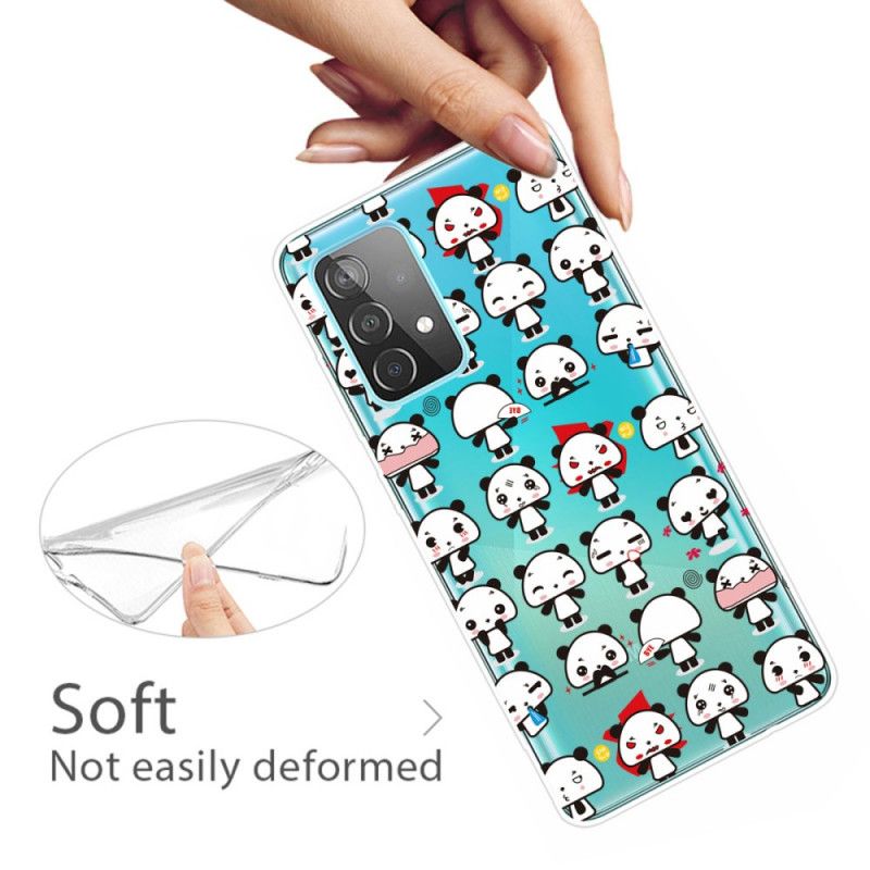 Coque Samsung Galaxy A72 4g / A72 5g Transparente Funny Pandas