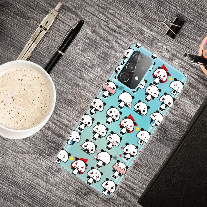 Coque Samsung Galaxy A72 4g / A72 5g Transparente Funny Pandas