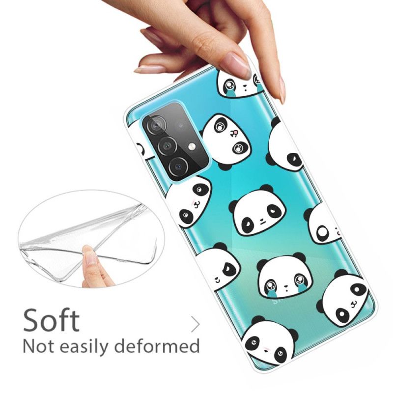 Coque Samsung Galaxy A72 4g / A72 5g Transparente Pandas Sentimentaux