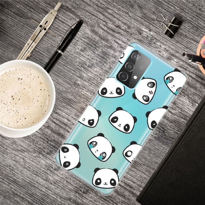 Coque Samsung Galaxy A72 4g / A72 5g Transparente Pandas Sentimentaux