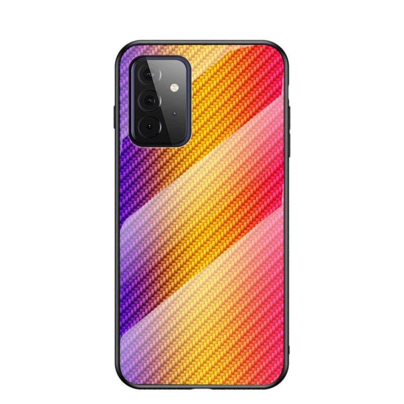 Coque Samsung Galaxy A72 4g / A72 5g Verre Trempé Fibre Carbone