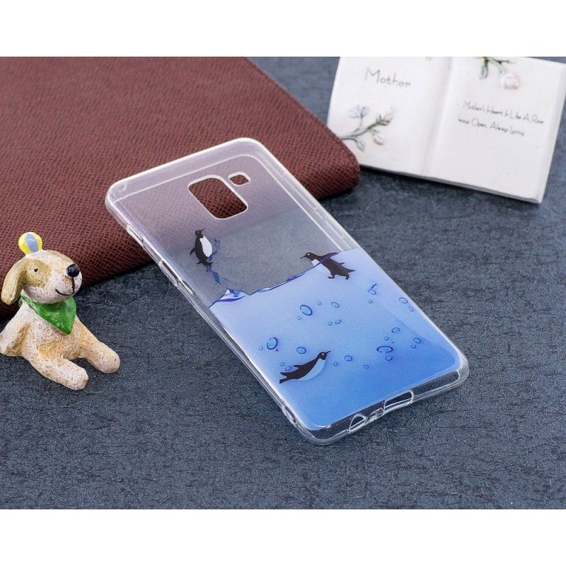 Coque Samsung Galaxy A8 2018 Jeu De Pingouins