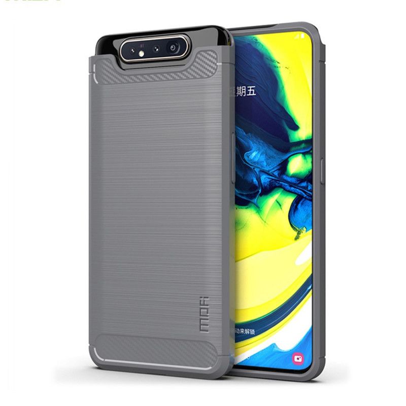 Coque Samsung Galaxy A90 / A80 Fibre Carbone Brossée Mofi