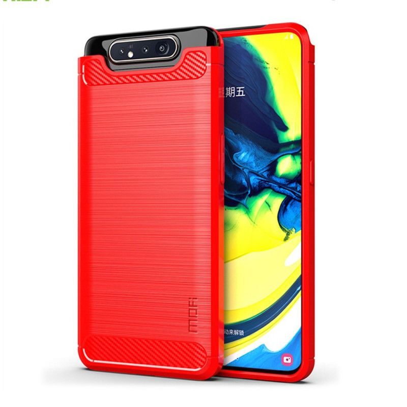 Coque Samsung Galaxy A90 / A80 Fibre Carbone Brossée Mofi