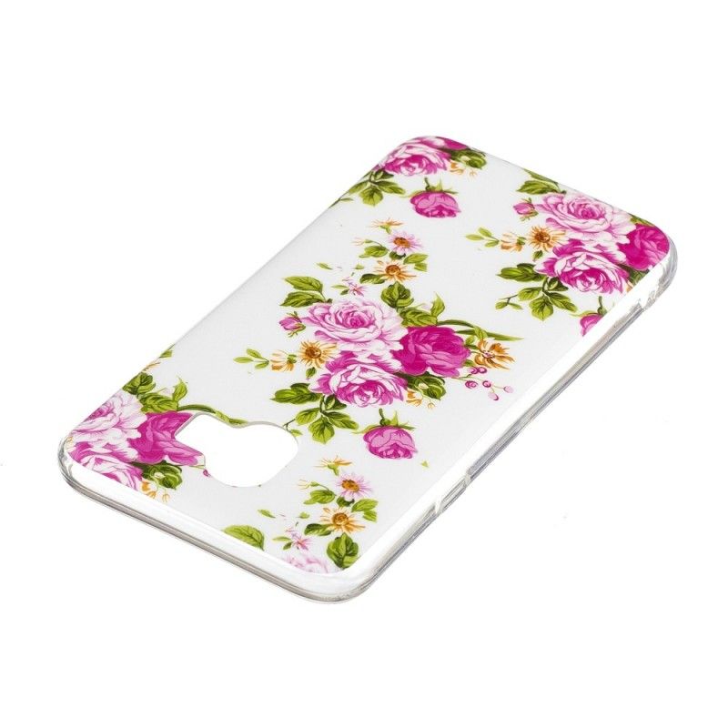 Coque Samsung Galaxy J6 Fleurs Liberty Fluorescente