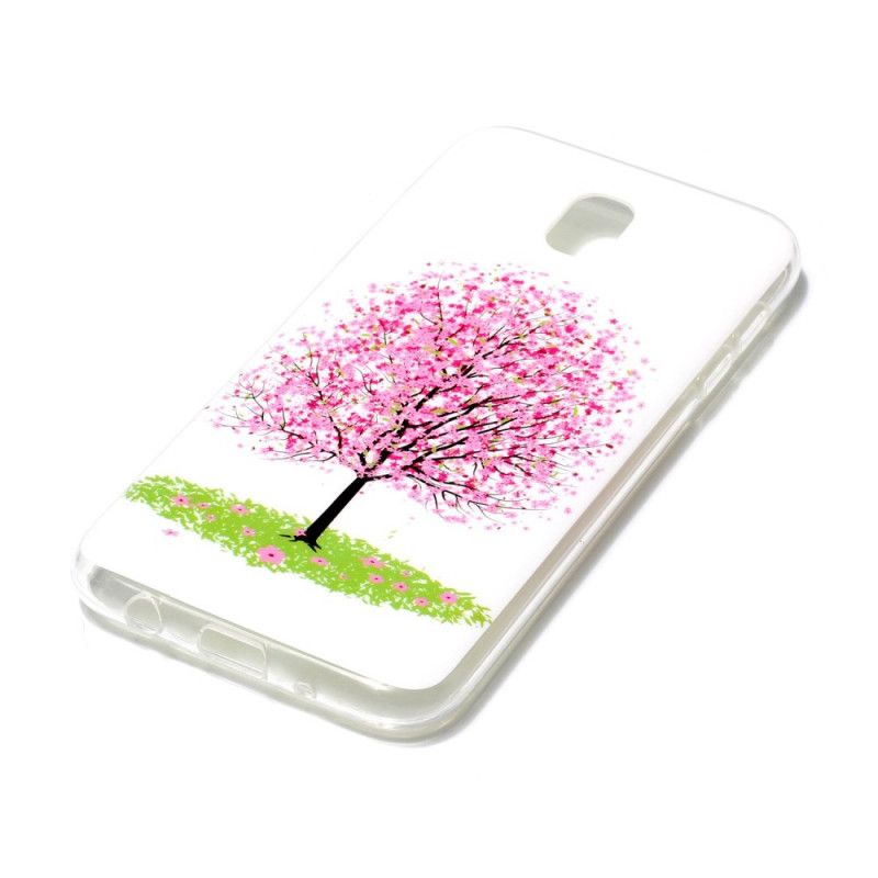 Coque Samsung Galaxy J7 2017 Arbre En Fleurs Fluorescente