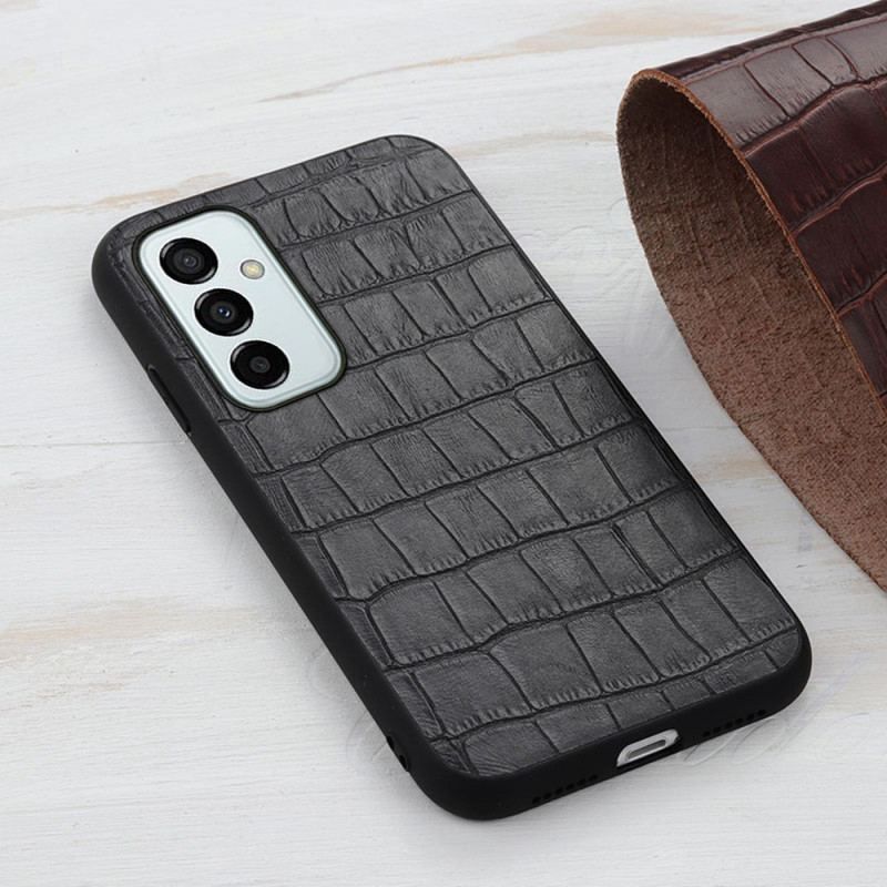 Coque Samsung Galaxy M23 5G Véritable Cuir Texture Crocodile