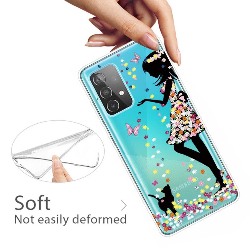 Coque Samsung Galaxy M51 5g Jolie Tête Fleurie