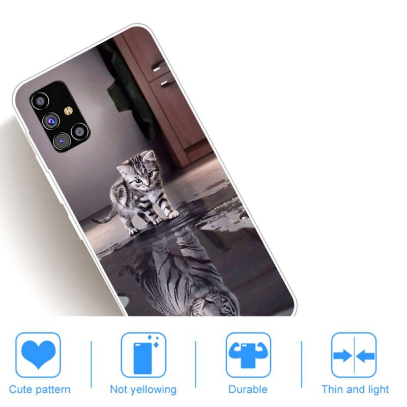 Coque Samsung Galaxy M51 Ernest Le Tigre