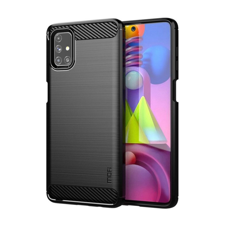 Coque Samsung Galaxy M51 Fibre Carbone Brossée Mofi