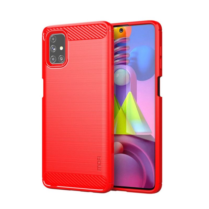 Coque Samsung Galaxy M51 Fibre Carbone Brossée Mofi