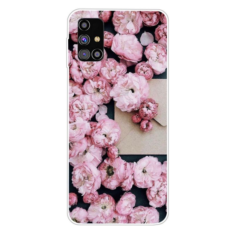 Coque Samsung Galaxy M51 Fleurs Intenses