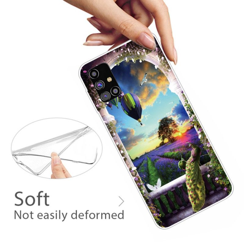 Coque Samsung Galaxy M51 Flexible Montgolfière