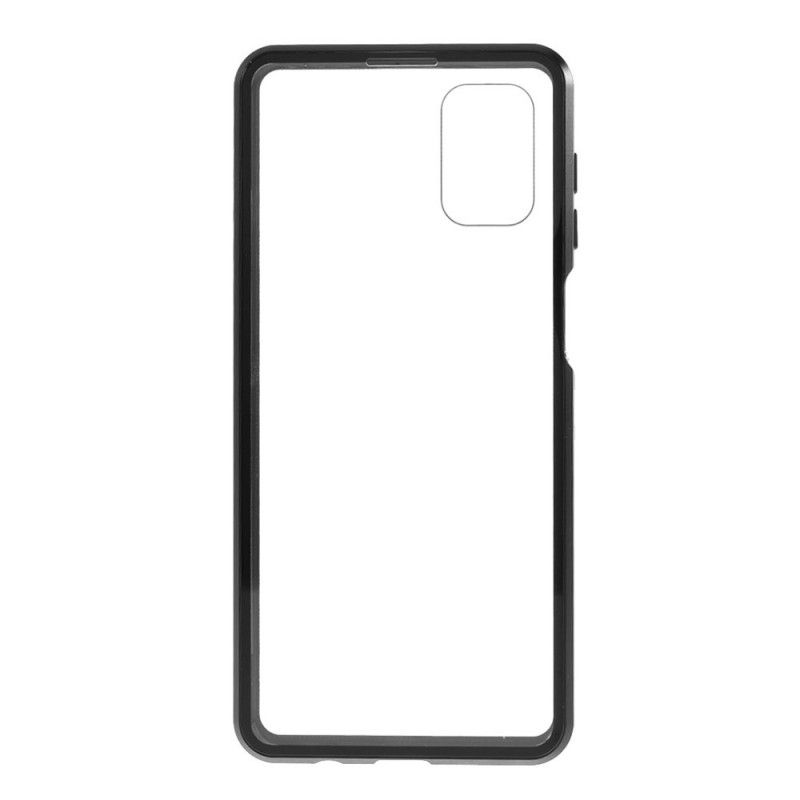 Coque Samsung Galaxy M51 Rebords Métal Et Verre Trempé