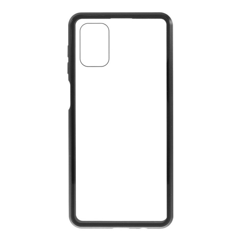 Coque Samsung Galaxy M51 Rebords Métal Et Verre Trempé