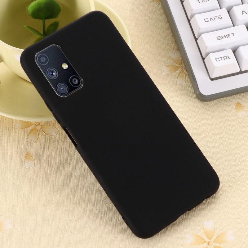 Coque Samsung Galaxy M51 Silicone Liquide Avec Lanière