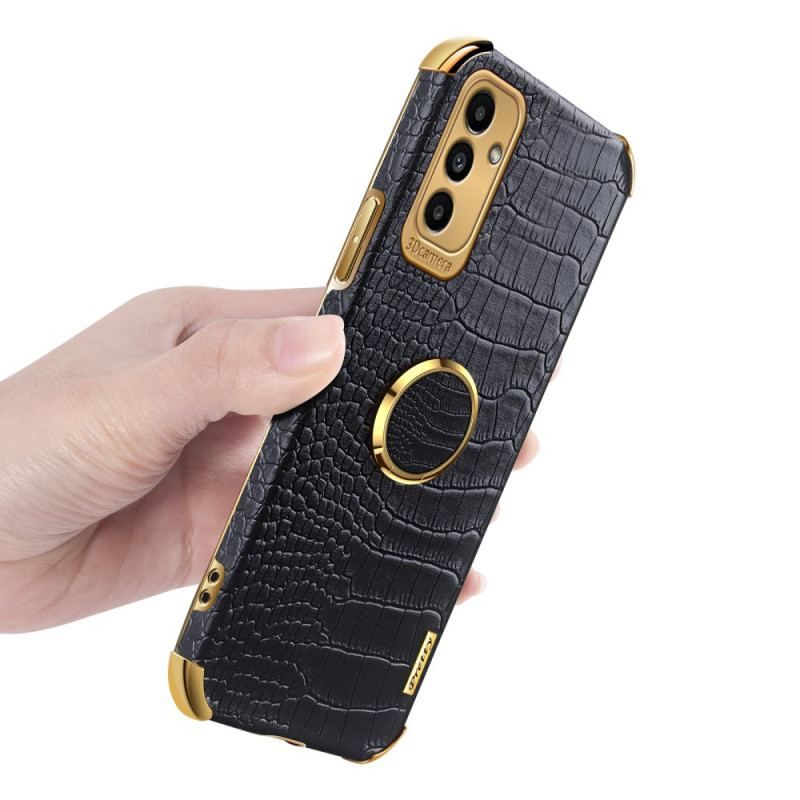 Coque Samsung Galaxy M52 5G Anneau Crocodile