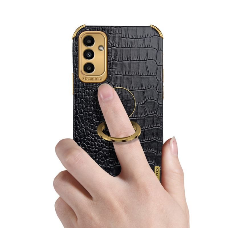 Coque Samsung Galaxy M52 5G Anneau Crocodile