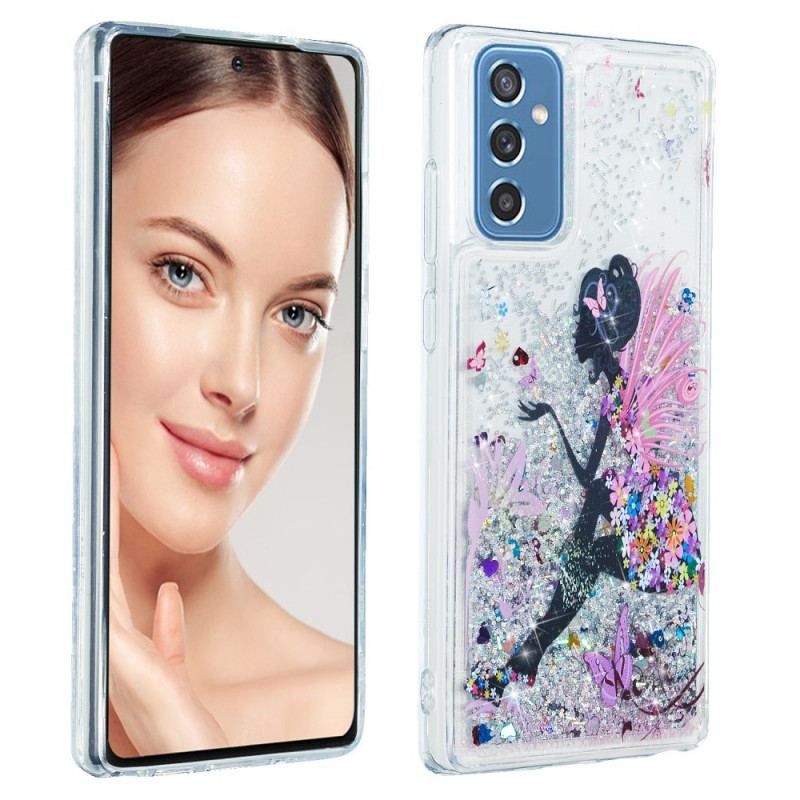 Coque Samsung Galaxy M52 5G Princesse Paillettes